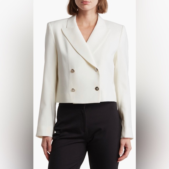 TWP Cream Double-Breasted Blazer - Picture 2 of 9